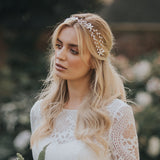 Biana pearl blossom hair vine (gold) - Liberty in Love