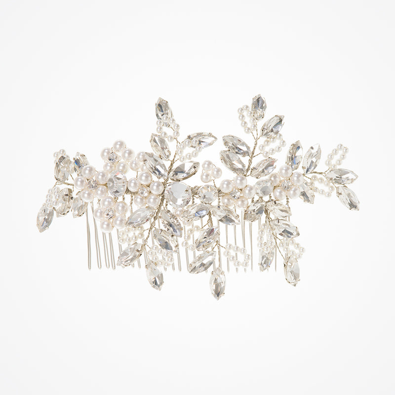 Bianca crystal embellished hair comb - Liberty in Love