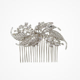 Bianca crystal embellished leaves hair comb - Liberty in Love