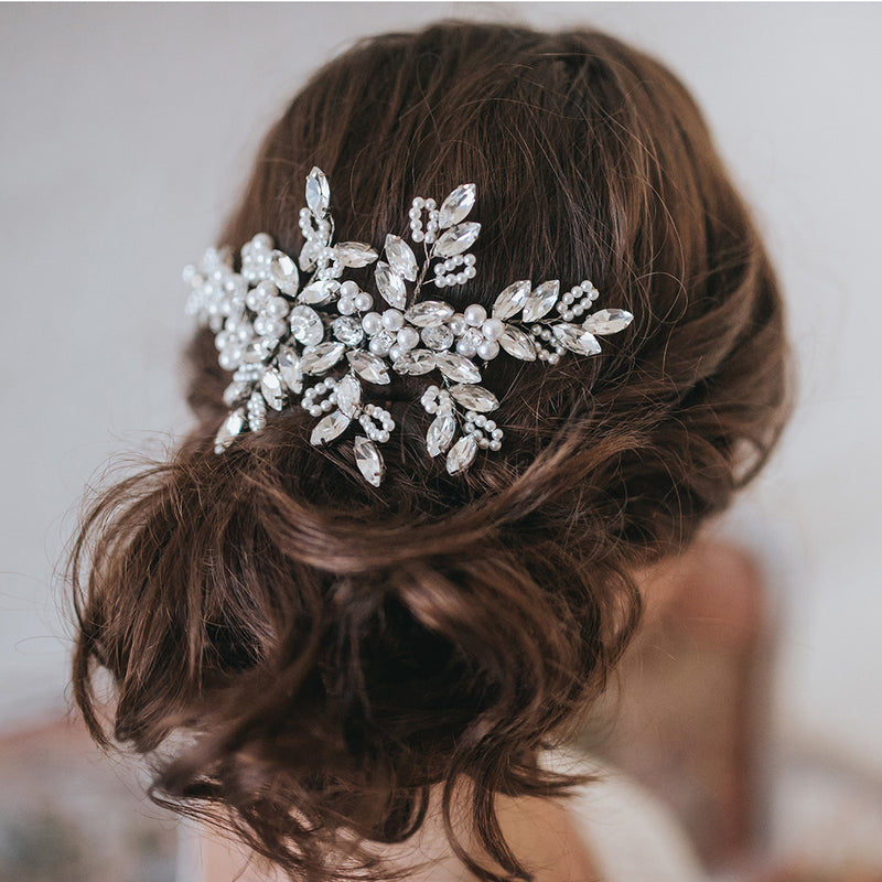 Bianca crystal embellished hair comb - Liberty in Love