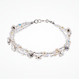 Biarritz crystal gemstone and pearl bracelet - Liberty in Love