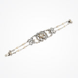 Cabochon crystal deco bridal cuff (BL4056) - Liberty in Love