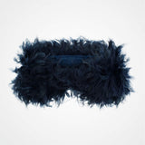 Black ostrich feather bridal stole - Liberty in Love