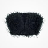 Black ostrich feather bridal bolero - Liberty in Love