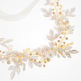 Blakely enamelled blossoms and leaves hair vine - Liberty in Love