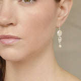Bliss pearl and Swarovski loop earrings - Liberty in Love