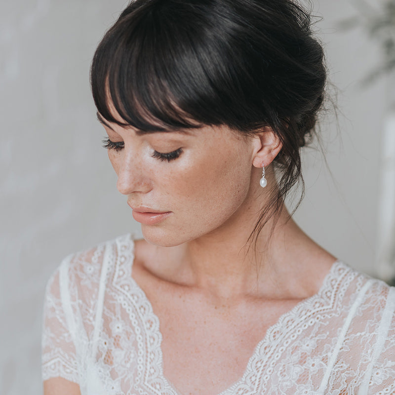 Blossom I pearl drop earrings (silver) - Liberty in Love