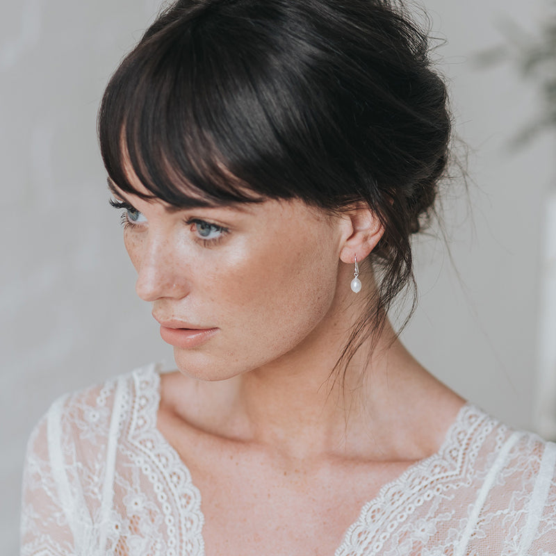 Blossom I pearl drop earrings (silver) - Liberty in Love