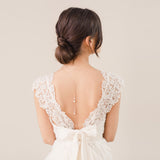 Blossom pearl and crystal backdrop necklace (rose gold) - Liberty in Love