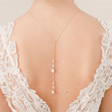 Blossom pearl and crystal backdrop necklace (rose gold) - Liberty in Love