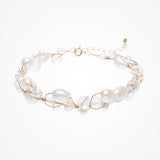 Blossom pearl bracelet (gold) - Liberty in Love