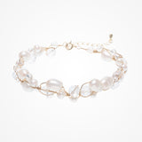 Blossom pearl bracelet (gold) - Liberty in Love