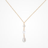Blossom pearl pendant necklace (gold) - Liberty in Love