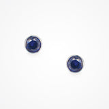 Blue moon indigo zirconia bridal stud earrings - Liberty in Love