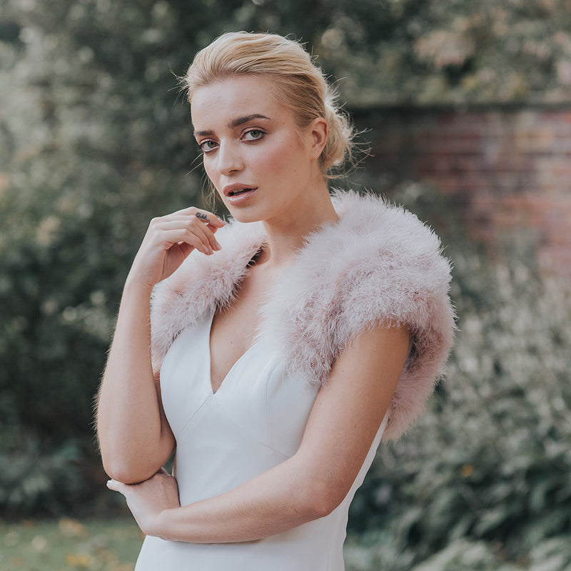 Blush wedding shawl new arrivals