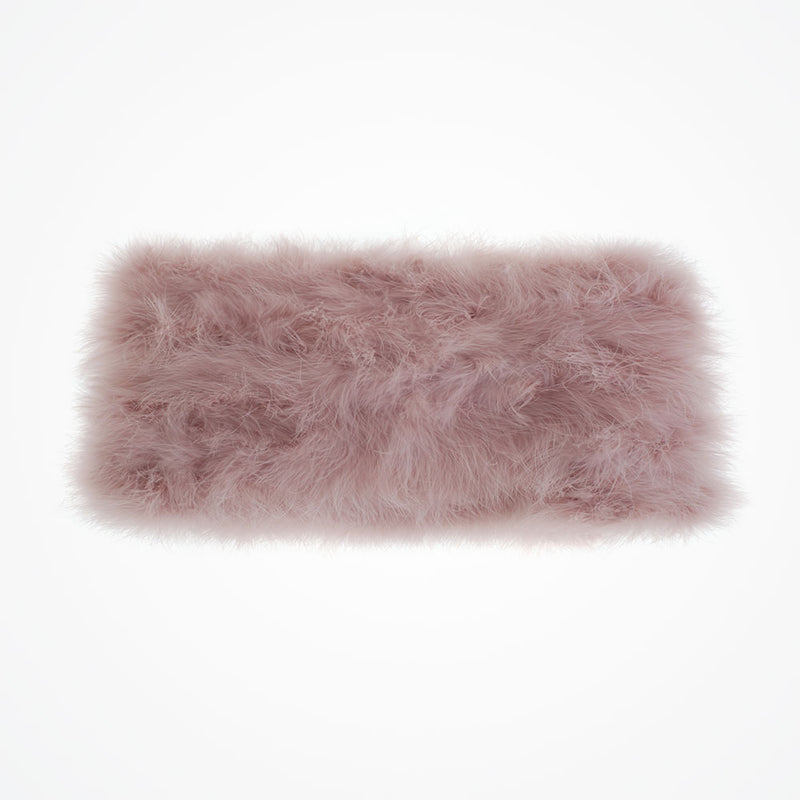 Blush pink feather bridal stole plus (size 16-24) - Liberty in Love