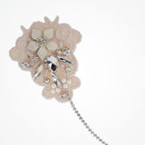 Amabel blush lace swagged browband - Liberty in Love