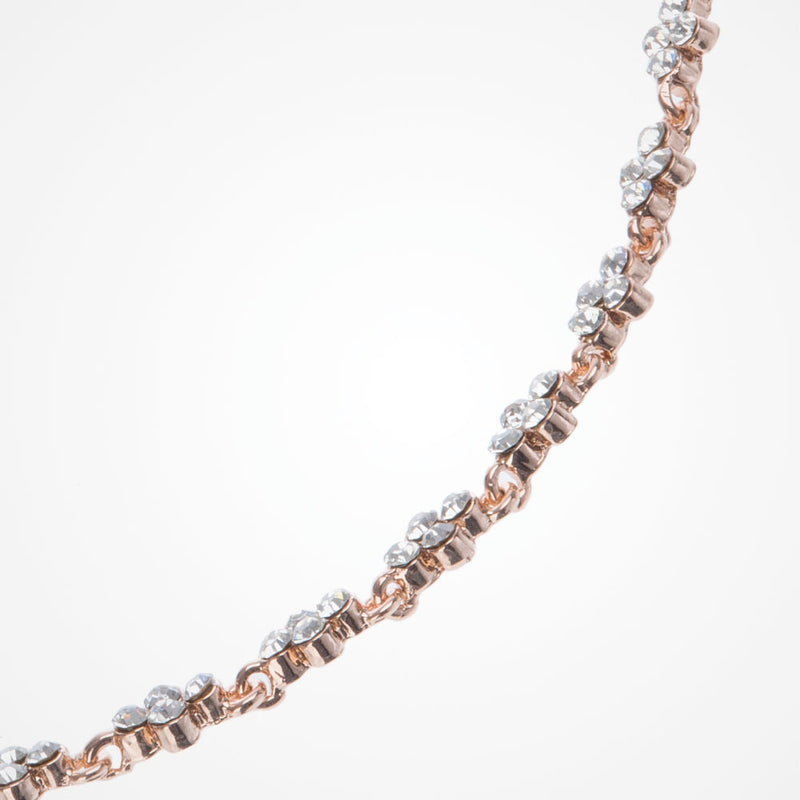 Blush promise rose gold band of crystals headpiece - Liberty in Love