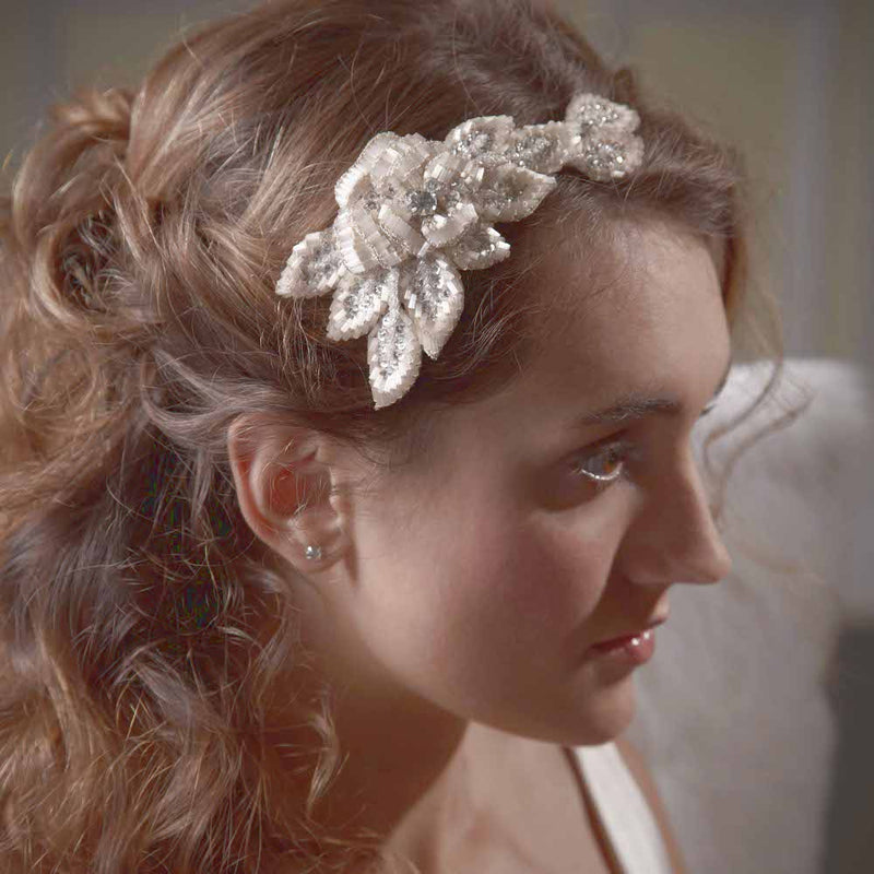 Vintage rose sweep headdress - Liberty in Love