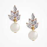 Bocheron pearl drop earrings (rose gold) - Liberty in Love