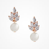 Bocheron pearl drop earrings (rose gold) - Liberty in Love