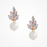 Bocheron pearl drop earrings (rose gold) - Liberty in Love