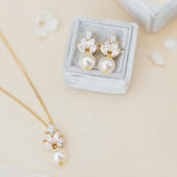 Bocheron pearl drop earrings (gold) - Liberty in Love