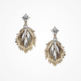 Boden antique gold leaves earrings - Liberty in Love