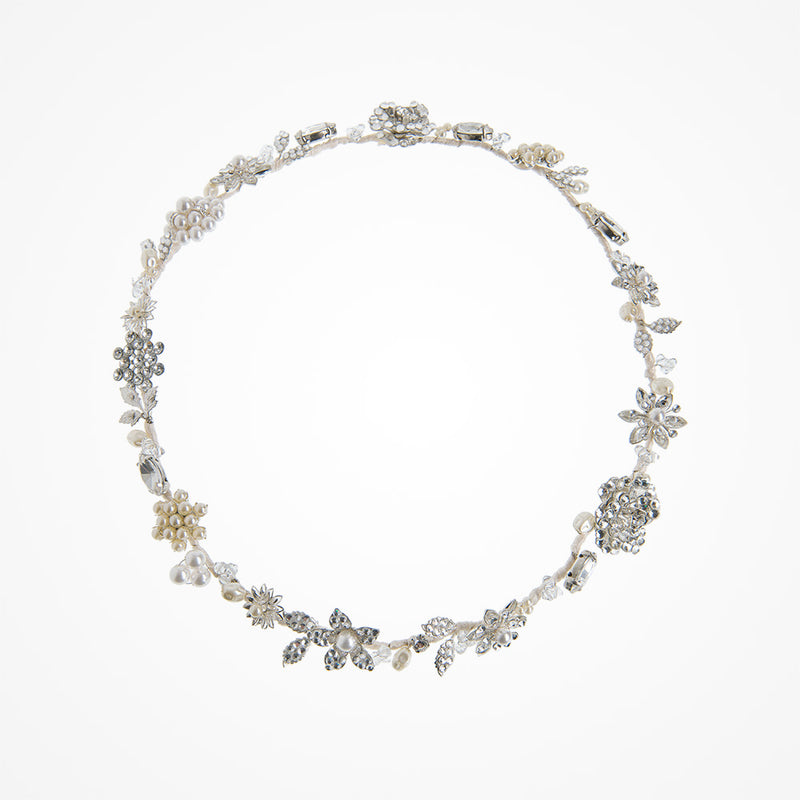 Boho pearl blossom circlet - Liberty in Love