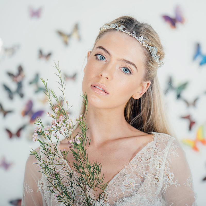 Boho pearl blossom circlet - Liberty in Love