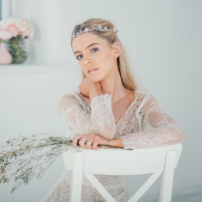 Boho pearl blossom circlet - Liberty in Love