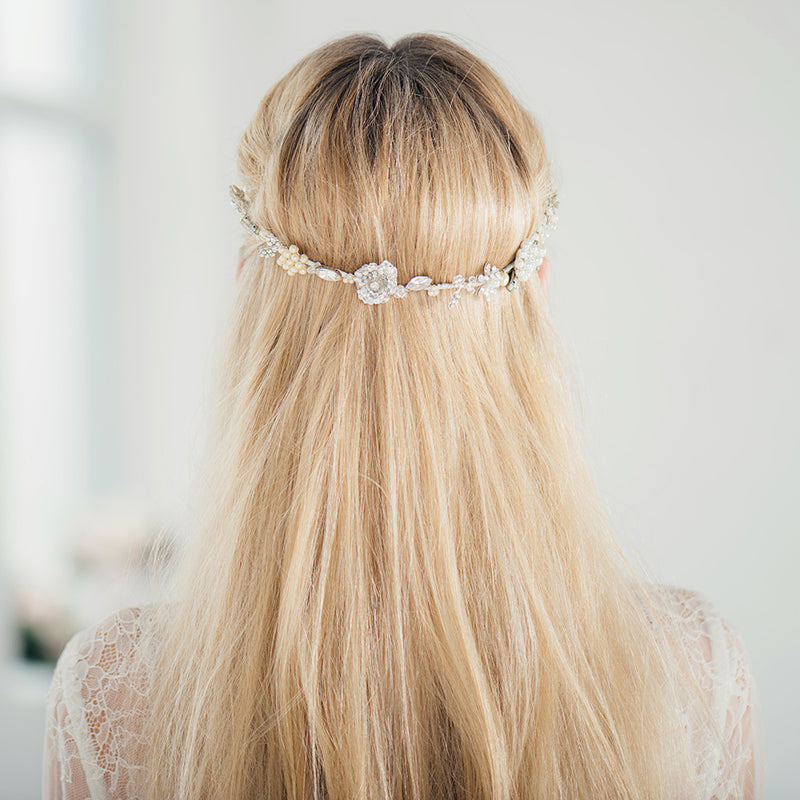 Boho pearl blossom circlet - Liberty in Love