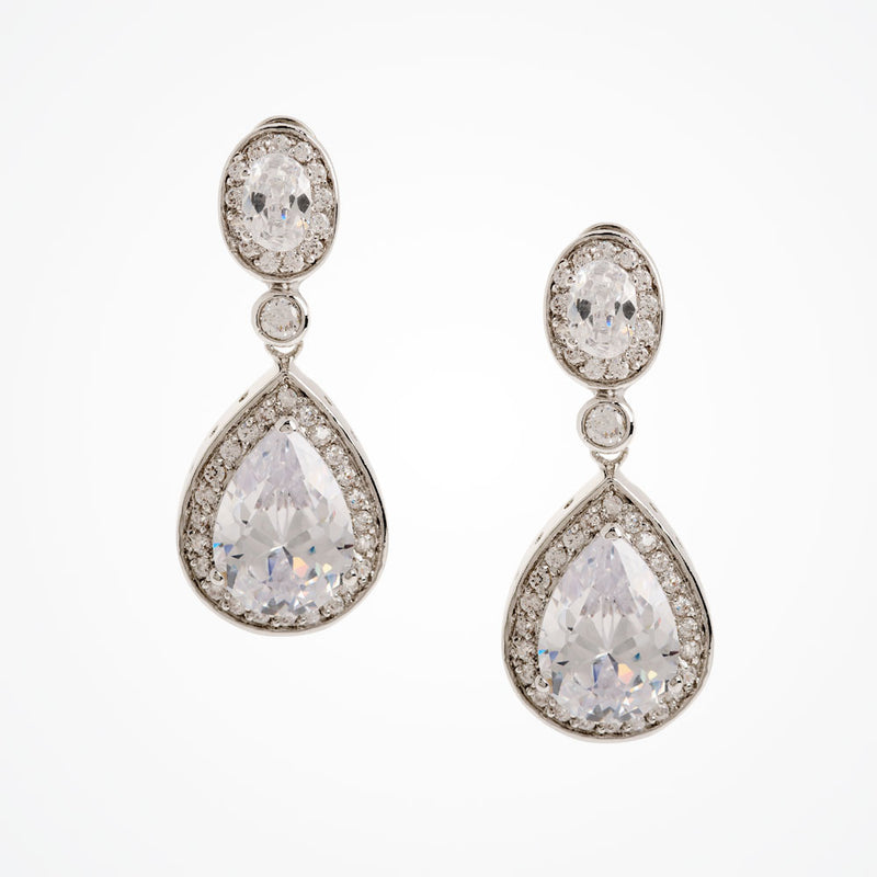 Bond street crystal teardrop earrings - Liberty in Love