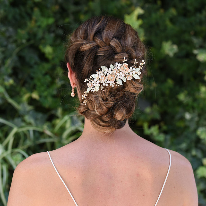 Botanica enamelled blossoms hair clip - Liberty in Love