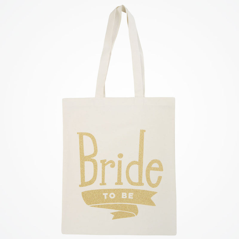 Bride-to-be tote bag (gold glitter) - Liberty in Love