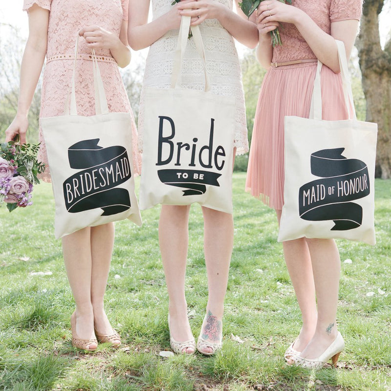 Maid of honour tote bag (black) - Liberty in Love