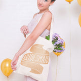 Bridesmaid tote bag (gold glitter) - Liberty in Love
