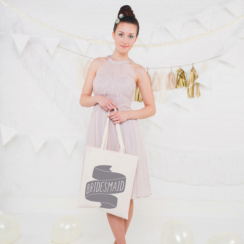 Bridesmaid tote bag (grey) - Liberty in Love