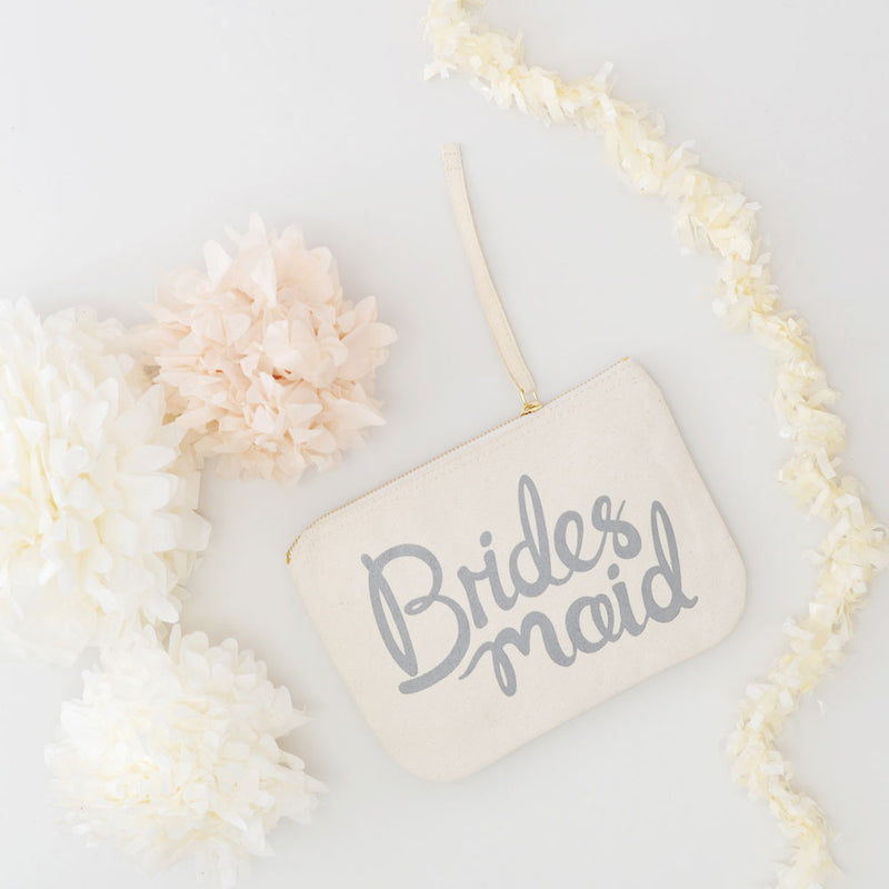 Bridesmaid pouch (grey) - Liberty in Love