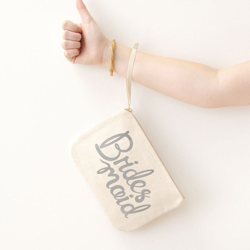Bridesmaid pouch (grey) - Liberty in Love