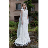 Brisbane beaded deco fan edge veil - Liberty in Love