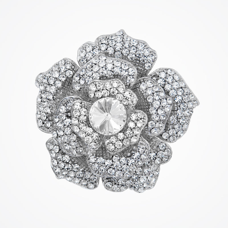 Rose swarovski crystal brooch - Liberty in Love
