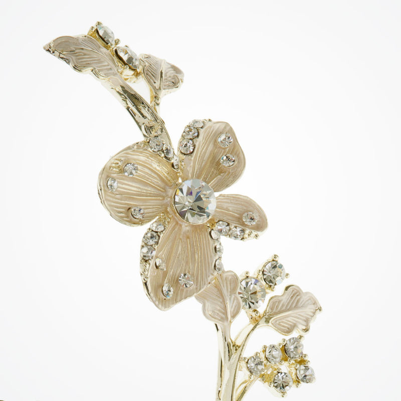 Buttercup golden line of flowers hair comb - Liberty in Love
