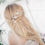 Buttercup golden line of flowers hair comb - Liberty in Love