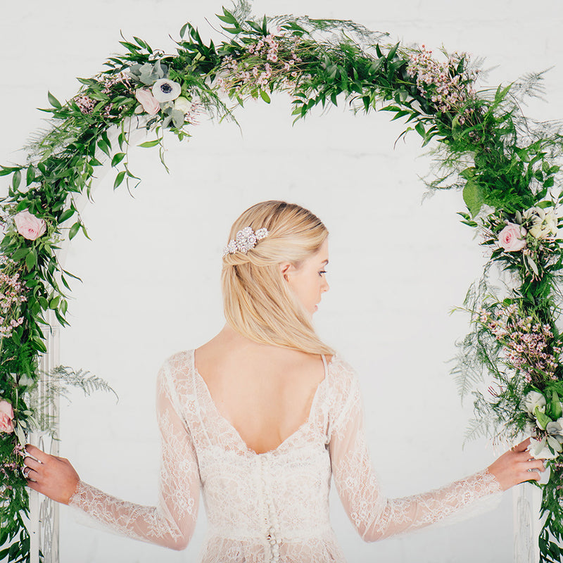 Caglari vintage-inspired crystal bridal hair comb - Liberty in Love
