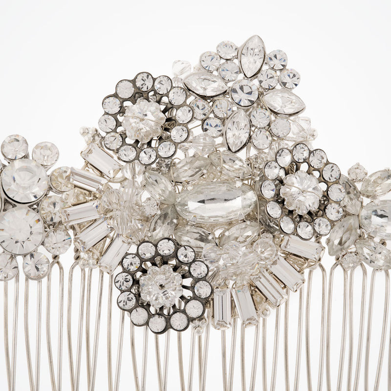 Caglari vintage-inspired crystal bridal hair comb - Liberty in Love