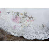 Cairns watercolour floral lace edge veil - Liberty in Love
