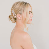 Calla pearl and crystal floral hair comb - Liberty in Love