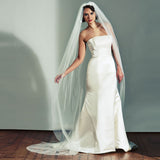 Canberra blossom embellished tulle veil - Liberty in Love