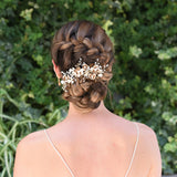 Cappuccino blossom floral hair clip - Liberty in Love